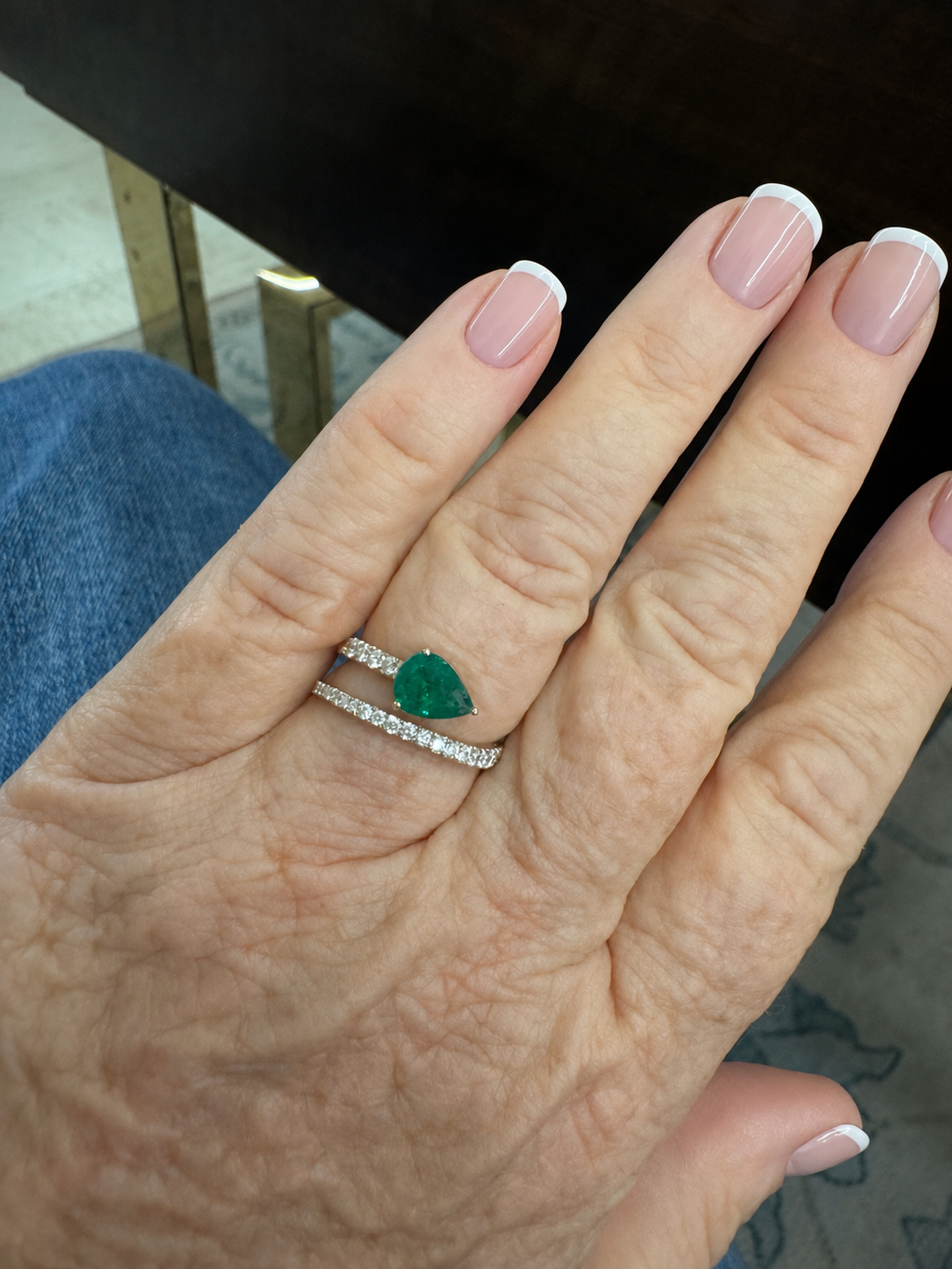 Emerald and Diamond ring