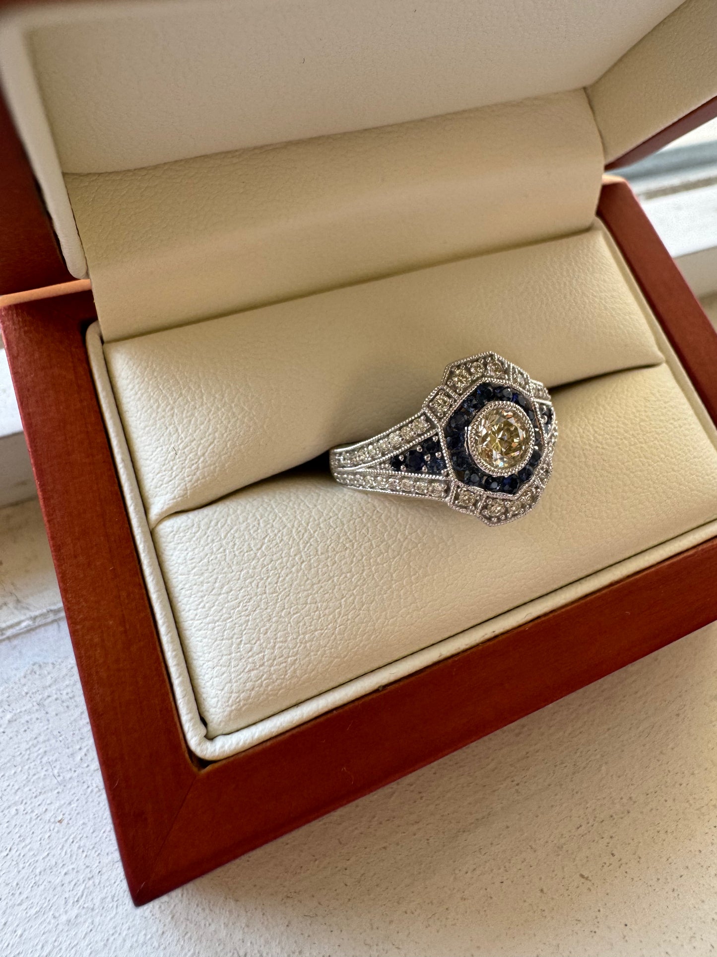 Sapphire and Diamond ring