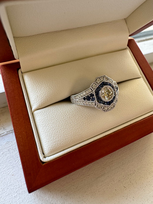 Sapphire and Diamond ring