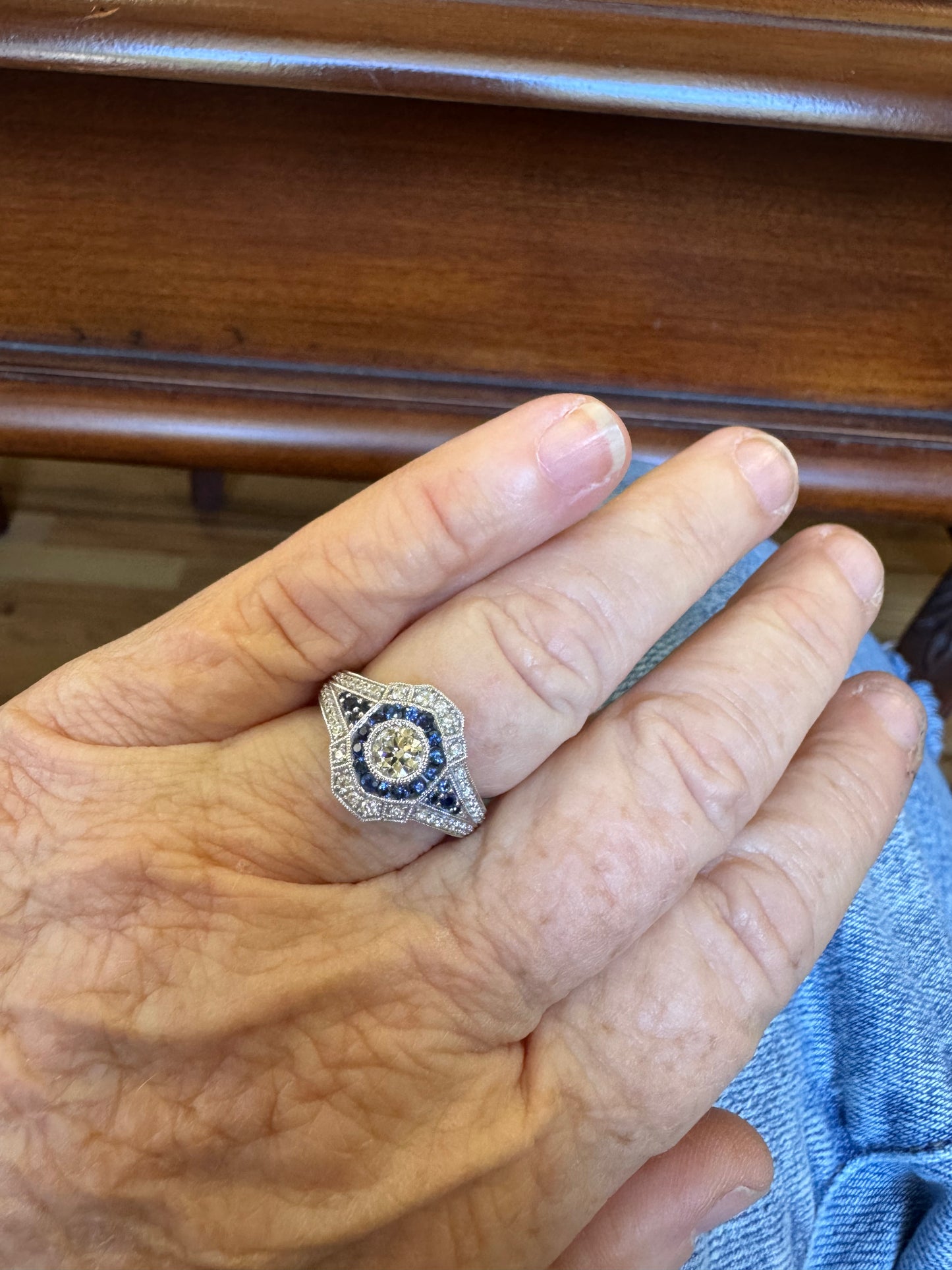 Sapphire and Diamond ring