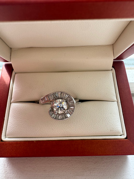 .71ct old euro center diamond ring