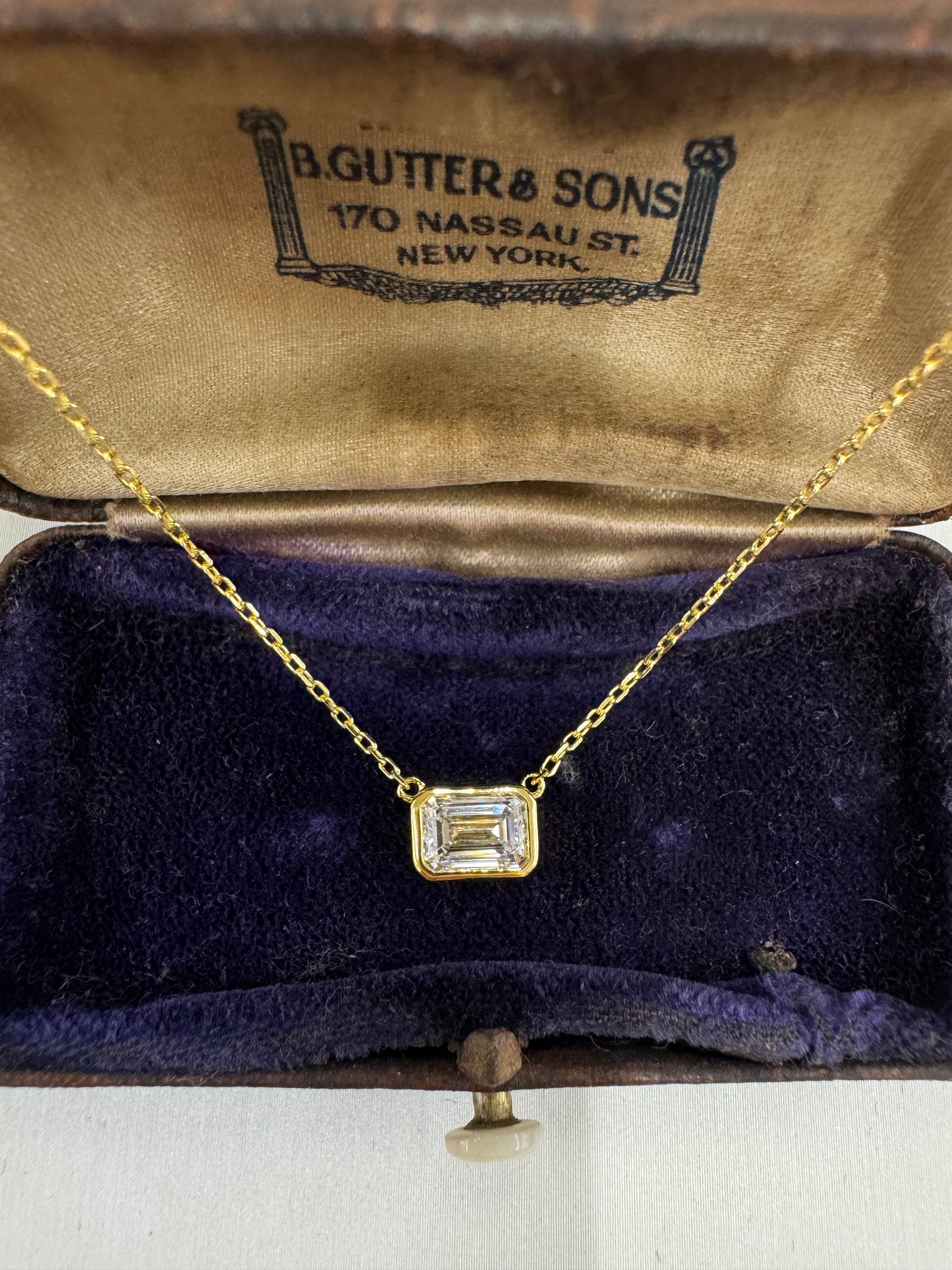 Lab grown diamond necklace