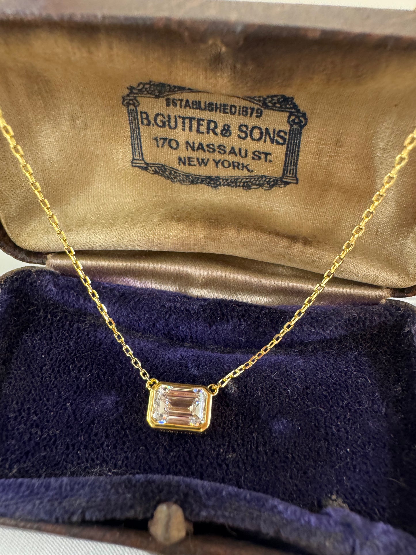 Lab grown diamond necklace