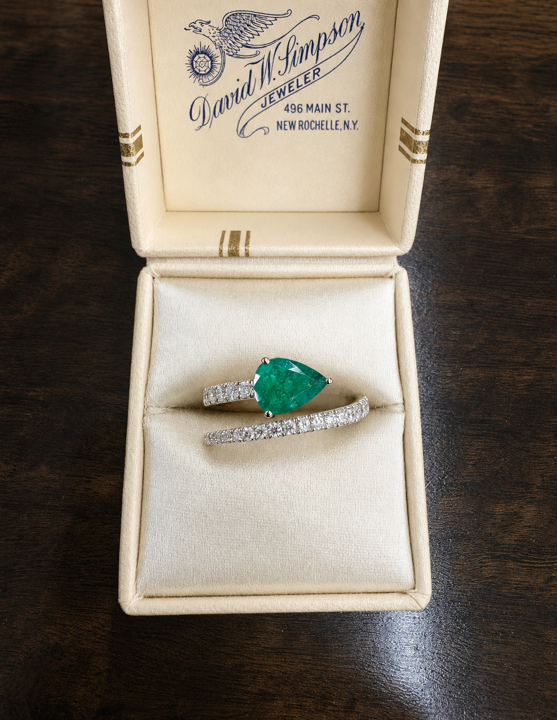Emerald and Diamond ring