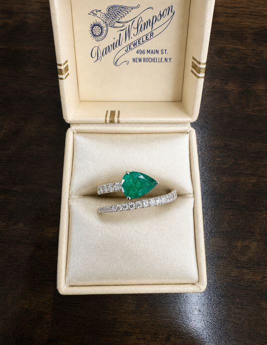 Emerald and Diamond ring