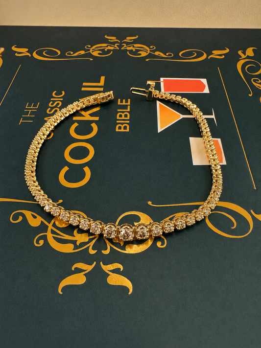 1.01ct Champagne to White Diamond Bracelet