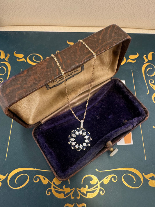 Black and White Sapphire necklace