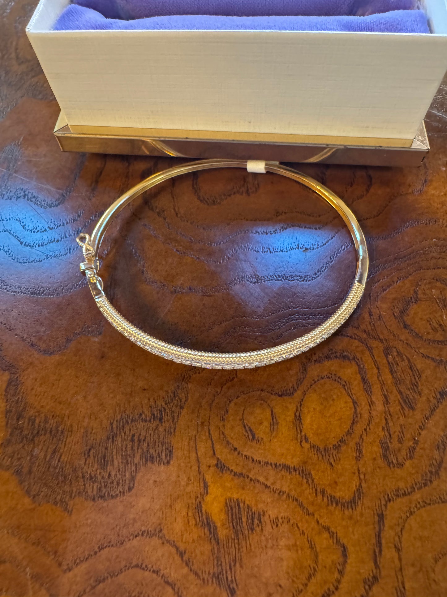 Diamond bangle bracelet