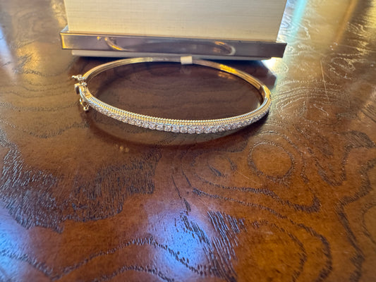 Diamond bangle bracelet