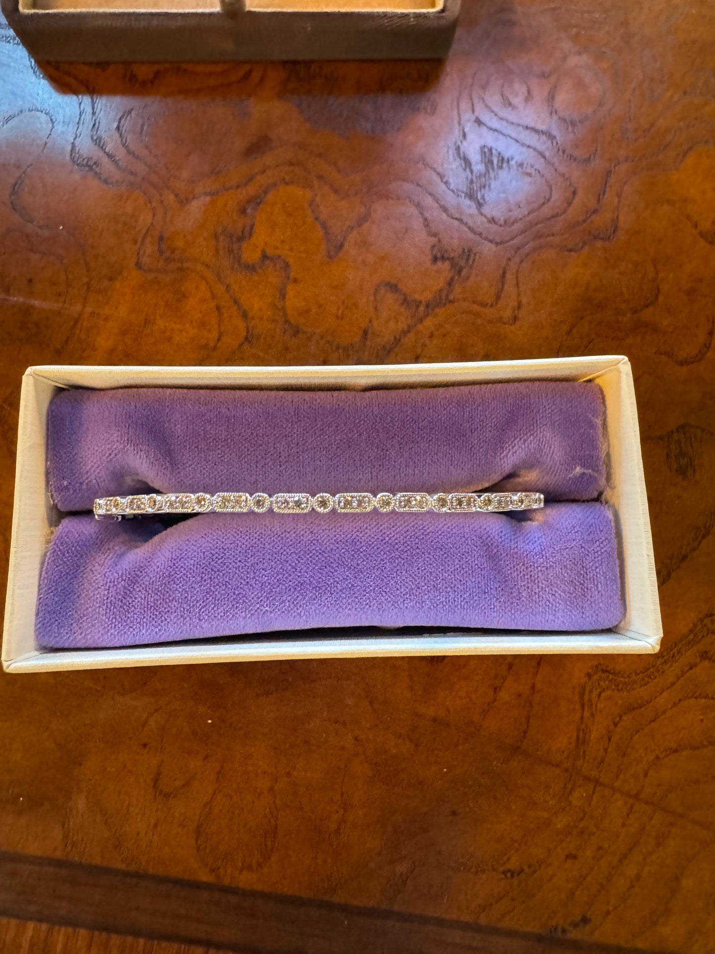 Diamond bangle bracelet