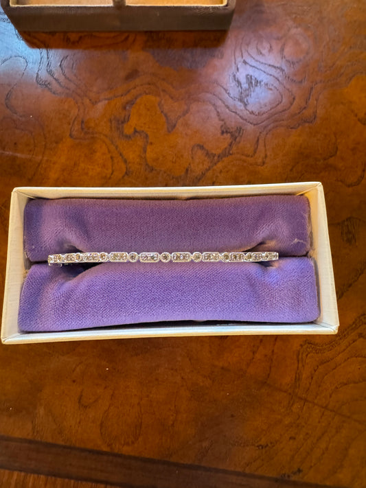 Diamond bangle bracelet