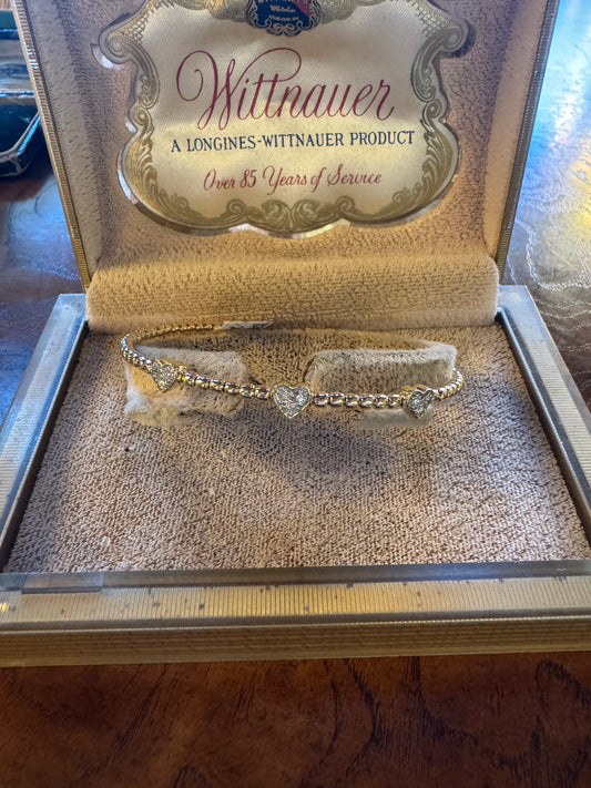 .24ct Diamond heart cuff