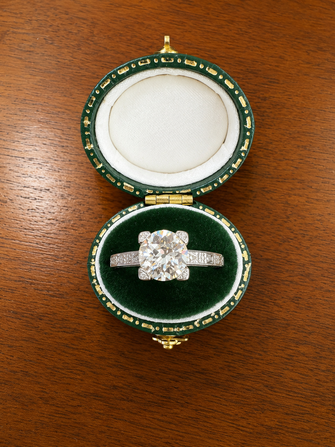 Custom made Vintage 1.67ct Diamond ring