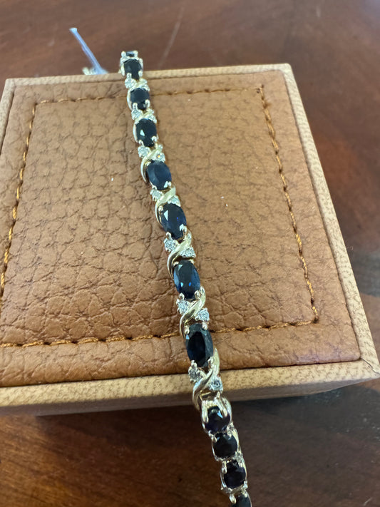 Vintage Sapphire and Diamond bracelet