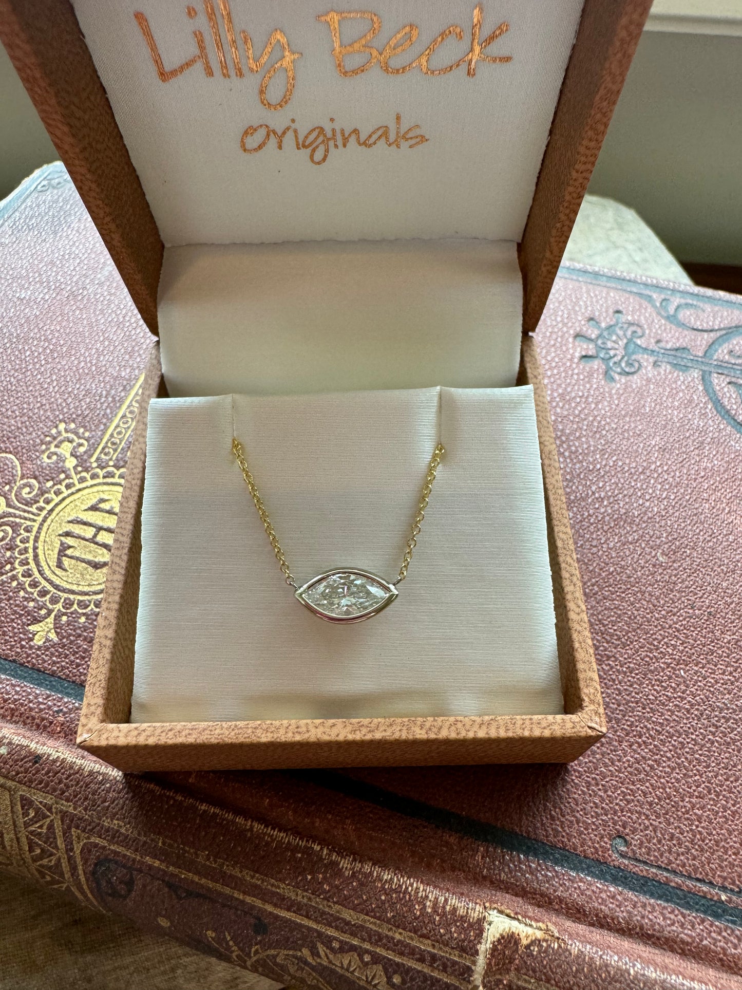 Custom Marquise Diamond necklace