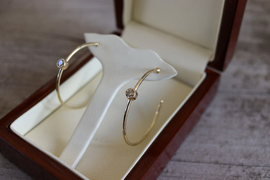 Custom  Diamond Hoops