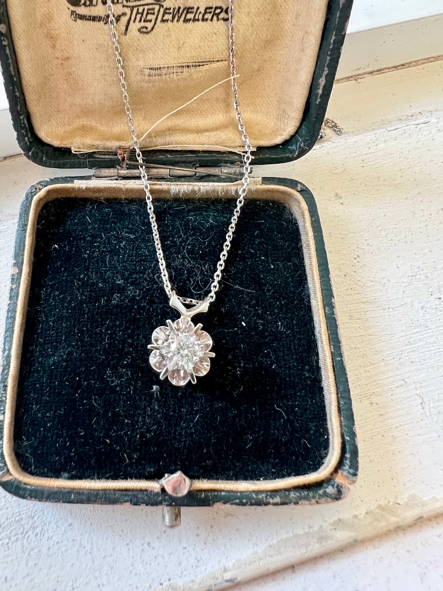 .25ct Diamond Buttercup Pendant